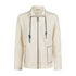 Barbara Lebek Zip Up Sweatshirt With Contrast Stitch Pocket Beige 76240052